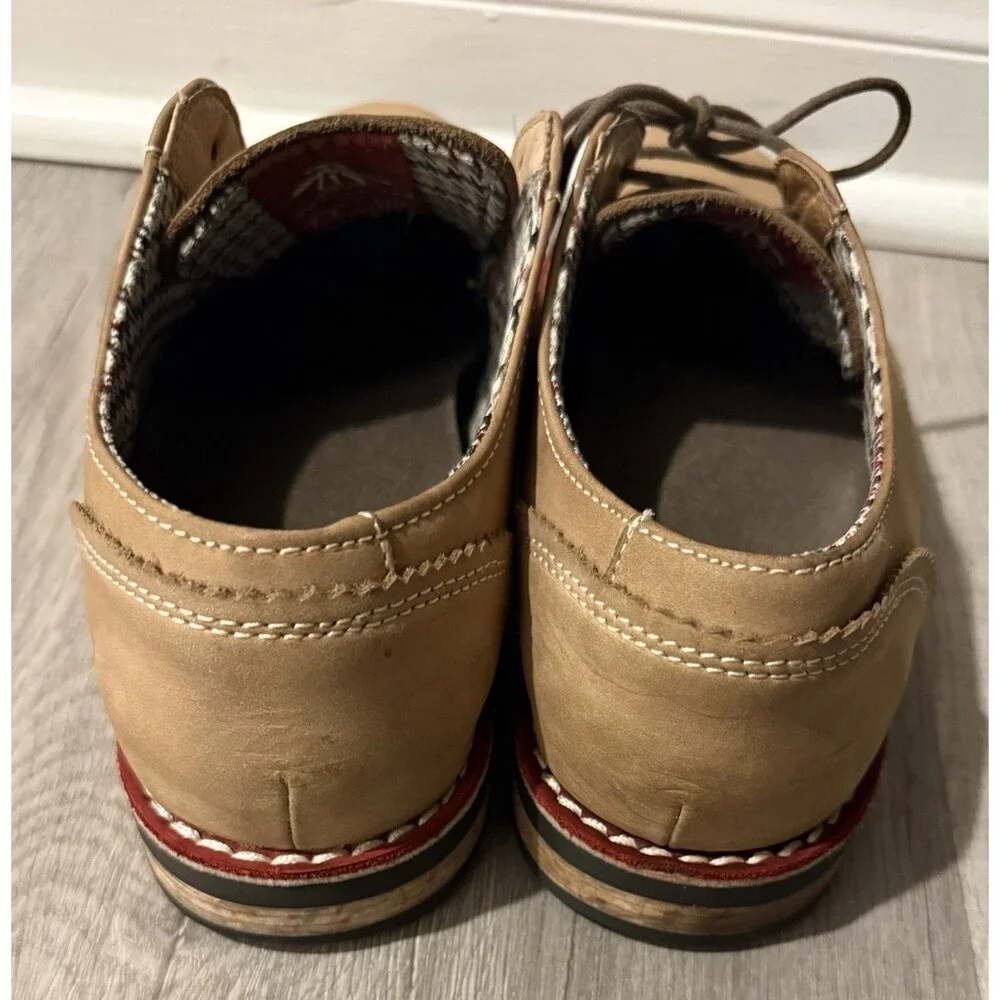 Original Penguin Waylon Tan Suede Oxfords Size US 8.5 Beige Excellent Condition